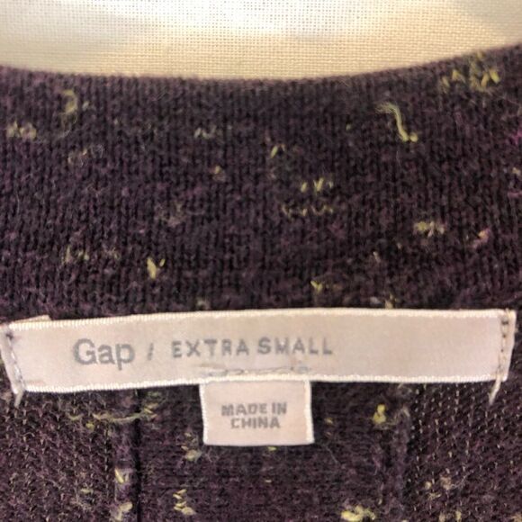 Gap Purple and Yellow Short Sleeved Cardigan XS - Picture 10 of 11